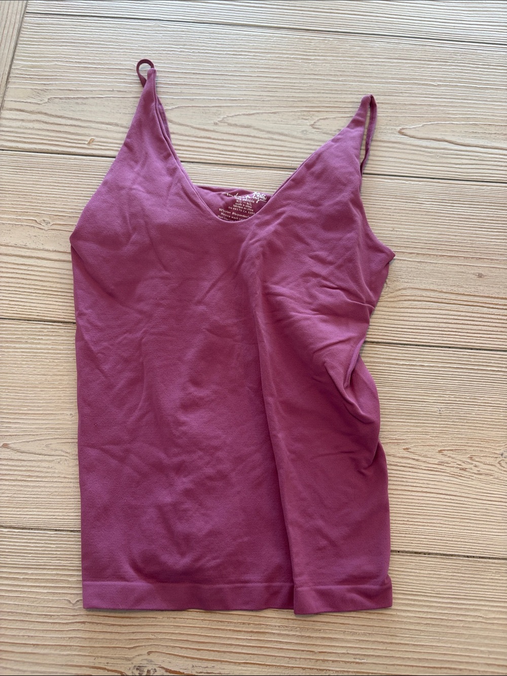 Women's V-Neck Spaghetti Strap Camisole in Mauve
